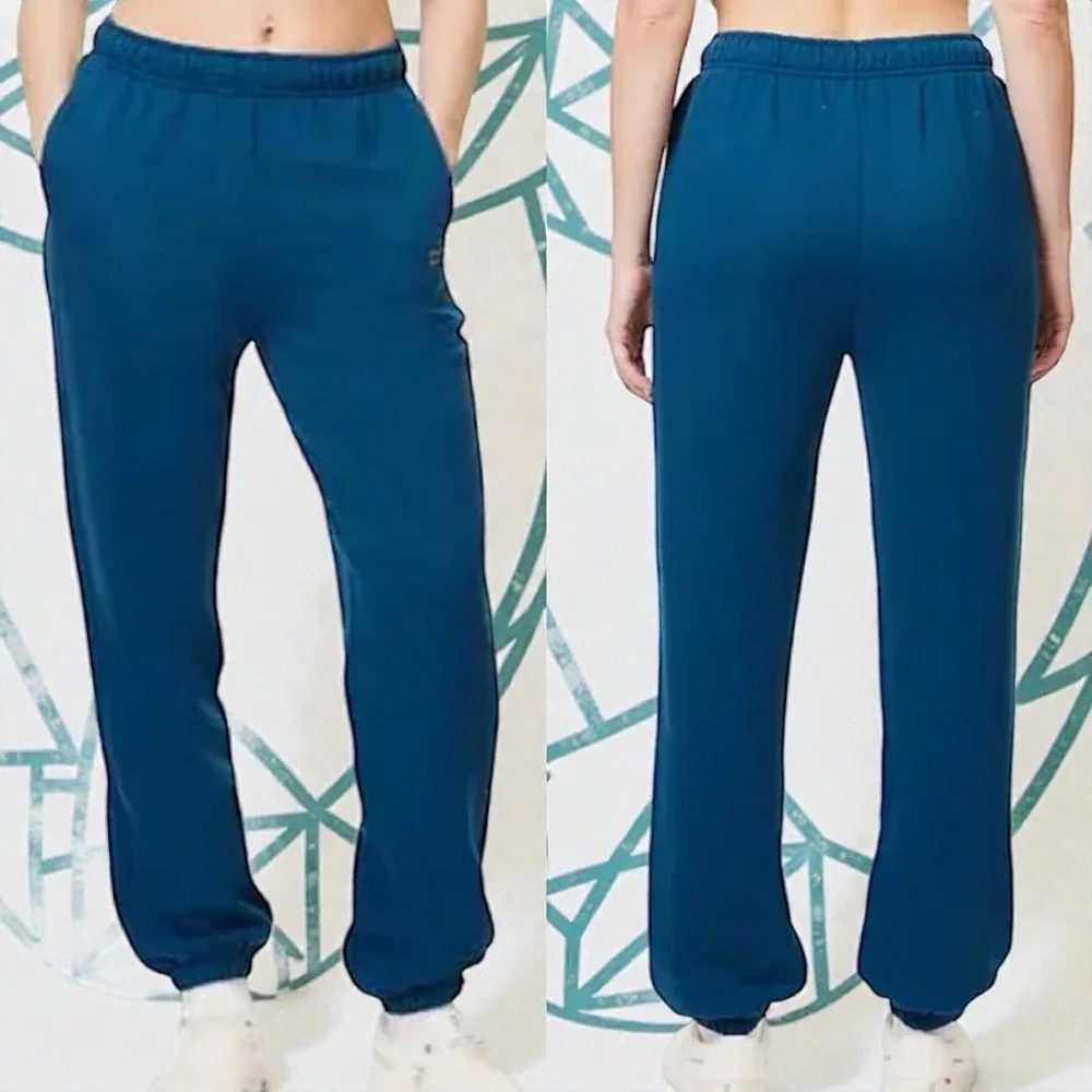 Alo Yoga Accolade Sweatpant Joggers Blue Leisure Comfort Athletic‎ Stretch S/M